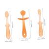 VICASKY Silicone Toothbrush Tongue Cleaner 3pcs Oral Care Tool Soft Silicone for Newborns Tongue and Gum Cleaning view 2
