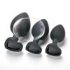 A Set of 3 Black Bottom Heart-Shaped Silicone Hip Equipment Training Accessories, 3 Different Sizes of Portable Devices, Couple Gifts view 1