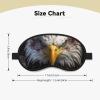 Bald Eagle American Flag Sleep Mask for Side Sleeper Blackout Eye Masks for Women Men Blindfold Mask Side Sleeper Eye Cover for Sleeping Nap Blackout Eye Shade Cover for Travel view 2