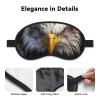 Bald Eagle American Flag Sleep Mask for Side Sleeper Blackout Eye Masks for Women Men Blindfold Mask Side Sleeper Eye Cover for Sleeping Nap Blackout Eye Shade Cover for Travel view 3