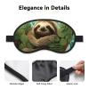 Hug Tree Sloth Sleep Mask for Side Sleeper Blackout Eye Masks for Women Men Blindfold Mask Side Sleeper Eye Cover for Sleeping Nap Blackout Eye Shade Cover for Travel view 3