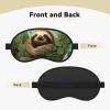 Hug Tree Sloth Sleep Mask for Side Sleeper Blackout Eye Masks for Women Men Blindfold Mask Side Sleeper Eye Cover for Sleeping Nap Blackout Eye Shade Cover for Travel view 4