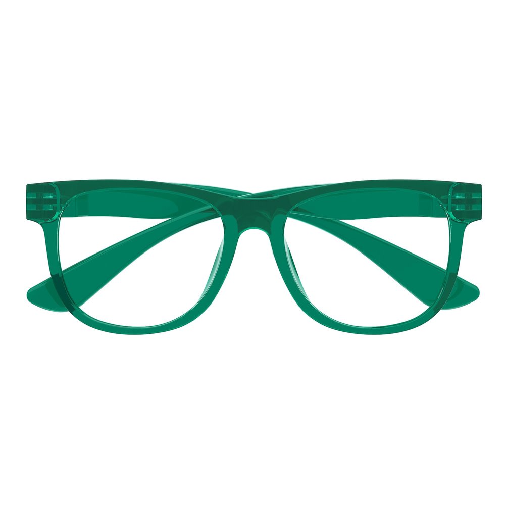Eyekepper Blue Light Reading Glasses Men Women 1.25, Large Design Green