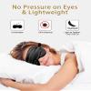 4 Pack Silky Sleep Masks for Women Men, JroyJoy 100% Blackout and Super Soft for Sleeping with Adjustable Strap, Satin Eye Mask for Side Sleeper, Travel Eye Covers (005 Black*2 pcs & Blue*2 pcs) view 3