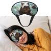 Cute Hippos Sleep Mask for Side Sleeper Blackout Eye Masks for Women Men Blindfold Mask Side Sleeper Eye Cover for Sleeping Nap Blackout Eye Shade Cover for Travel view 1