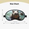 Cute Hippos Sleep Mask for Side Sleeper Blackout Eye Masks for Women Men Blindfold Mask Side Sleeper Eye Cover for Sleeping Nap Blackout Eye Shade Cover for Travel view 2