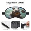Cute Hippos Sleep Mask for Side Sleeper Blackout Eye Masks for Women Men Blindfold Mask Side Sleeper Eye Cover for Sleeping Nap Blackout Eye Shade Cover for Travel view 3