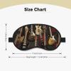Guitars Sleep Mask for Side Sleeper Blackout Eye Masks for Women Men Blindfold Mask Side Sleeper Eye Cover for Sleeping Nap Blackout Eye Shade Cover for Travel view 2