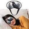 Black Crow Sleep Mask for Side Sleeper Blackout Eye Masks for Women Men Blindfold Mask Side Sleeper Eye Cover for Sleeping Nap Blackout Eye Shade Cover for Travel view 1