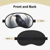 Black Crow Sleep Mask for Side Sleeper Blackout Eye Masks for Women Men Blindfold Mask Side Sleeper Eye Cover for Sleeping Nap Blackout Eye Shade Cover for Travel view 4