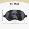 Black German Shepherd Sleep Mask for Side Sleeper Blackout Eye Masks for Women Men Blindfold Mask Side Sleeper Eye Cover for Sleeping Nap Blackout Eye Shade Cover for Travel view 2