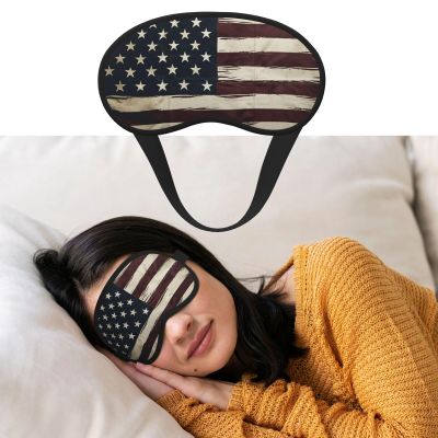 American Flag Sleep Mask for Side Sleeper Blackout Eye Masks for Women Men Blindfold Mask Side Sleeper Eye Cover for Sleeping Nap Blackout Eye Shade Cover for Travel
