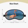 Beach Flamingo Sleep Mask for Side Sleeper Blackout Eye Masks for Women Men Blindfold Mask Side Sleeper Eye Cover for Sleeping Nap Blackout Eye Shade Cover for Travel view 2