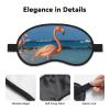 Beach Flamingo Sleep Mask for Side Sleeper Blackout Eye Masks for Women Men Blindfold Mask Side Sleeper Eye Cover for Sleeping Nap Blackout Eye Shade Cover for Travel view 3