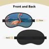 Beach Flamingo Sleep Mask for Side Sleeper Blackout Eye Masks for Women Men Blindfold Mask Side Sleeper Eye Cover for Sleeping Nap Blackout Eye Shade Cover for Travel view 4