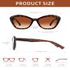 LADEESSE 3 Pack Bifocal Reader Sunglasses for Women Fashion Cateye Sun Readers Outdoor Reading Glasses UV400 +1.75 Protection view 2