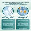 NAC 600mg & NAD Daily Complex, Organic NAC Supplement N-Acetyl Cysteine Capsules with NAD+ for Cellular & Lung Health, Antioxidant Levels and Immune Support, Non-GMO, 300 Softgels view 4