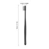 Abaodam Charcoal Toothbrush Soft Bristle Small Travel Toothbrush Compact Head for Camping and Hotel Use with Design view 2