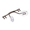 10 Pack Glasses Bridge Replacement Rimless Frame Metal Glasses Nose Bridge with Nose Pad Glasses Accessories(Auburn) view 1