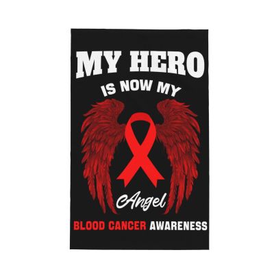 My Hero is Now My Angel Blood Cancer Awareness Premium Waffle Kitchen Towels - Ultra Absorbent Dish Cloths & Hand Towels | Soft, Durable & Long-Lasting | 26x16 Inches for Kitchen & Multi-Use
