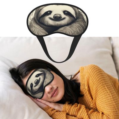 Sloth My Spirit Animal Sleep Mask for Side Sleeper Blackout Eye Masks for Women Men Blindfold Mask Side Sleeper Eye Cover for Sleeping Nap Blackout Eye Shade Cover for Travel