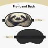 Sloth My Spirit Animal Sleep Mask for Side Sleeper Blackout Eye Masks for Women Men Blindfold Mask Side Sleeper Eye Cover for Sleeping Nap Blackout Eye Shade Cover for Travel view 4