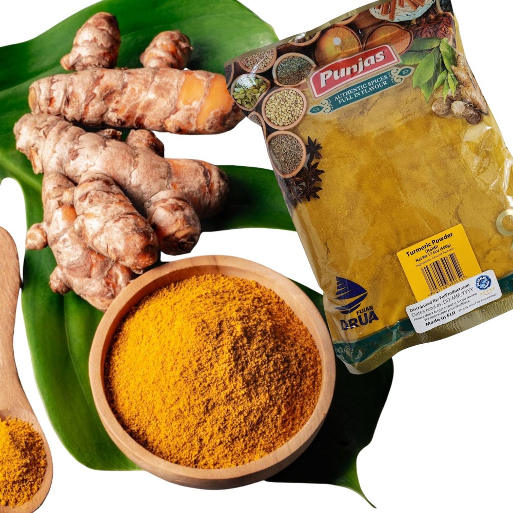 Punjas Authentic Turmeric Powder (Haldi) 500g Bag - Natural | Non-GMO | Kosher