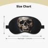Death Skull Sleep Mask for Side Sleeper Blackout Eye Masks for Women Men Blindfold Mask Side Sleeper Eye Cover for Sleeping Nap Blackout Eye Shade Cover for Travel view 2