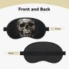 Death Skull Sleep Mask for Side Sleeper Blackout Eye Masks for Women Men Blindfold Mask Side Sleeper Eye Cover for Sleeping Nap Blackout Eye Shade Cover for Travel view 4