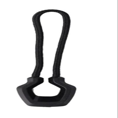 1-12PC Luminous Zipper Pullers Convenient Extension Knapsack Jacket Zippers Accessories Tent Pull Slider Head Tool(Black-6PCS)