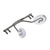 10 Pack Glasses Bridge Replacement Rimless Frame Metal Glasses Nose Bridge with Nose Pad Glasses Accessories(Dark Grey) view 1