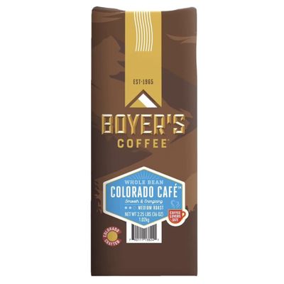 Boyer Coffee Colorado Caf Medium Whole Bean, 36 oz
