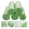 Ciieeo Biodegradable Trash Bags 100pcs Cornstarch Disposable Garbage Bags 50x60cm Light Green for Kitchen Household Use view 4