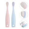 Abaodam Tooth Brush and Toothbrushes 2pcs Soft Bristle Training Brush for Oral Care with Tongue Cleaner, Gentle Gum Protection for Boys view 3