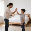 Mini Mop Long Handle Flat with 10 Cloths view 3