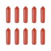 MECCANIXITY Crystals Wands Red Stone Hexagonal Faceted Single Points Towers Pocket Polished Stone Bulk for Energy Chakra Meditation Crystal Healing, 33 x 8mm (Deep Red),10Pcs view 1