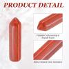 MECCANIXITY Crystals Wands Red Stone Hexagonal Faceted Single Points Towers Pocket Polished Stone Bulk for Energy Chakra Meditation Crystal Healing, 33 x 8mm (Deep Red),10Pcs view 3