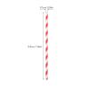 FINISPERSOO 100pcs Red Stripe Party Paper Straws Disposable Decorative Drinking Straws Eco-friendly Juice for Birthday Cocktail and Event Supplies view 2