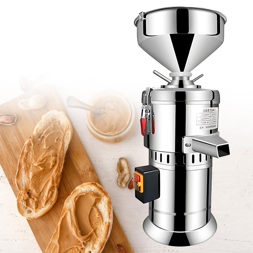 USZWBY Peanut Butter Maker Machine,Electric Grain Grinder Peanut Butter Maker Sesame Sauce Grinder Home/Commercial