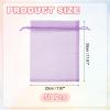 PATIKIL Organza Bags, (8 x 12 Inch, Light Pink)(50 Pcs), Drawstring Sheer Organza Gift Bags Mini Mesh Jewelry Gift Pouch, Suit For- Wedding/Party/Candy/Christmas/Favors view 2