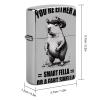 HTSAHKV Funny Cowboy Capybara Metal Lighter Case Lighter House Cover Fit Lighters Protective Fashion Accessory Man Women Gifts 2.2x1.5in view 2