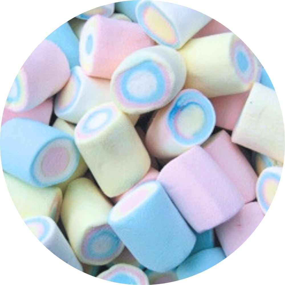 Marshmallow Candy Tivoli Marshmallows | Soft & Fluffy Sweet Treats | Colorful Marshmallow Candy 8oz - 1/2 lbs - 227g