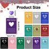 12 PCS Heart Crystal Healing Stones Bulk Set 1 Inch Rose Quartz Amethyst Polished Love Gemstones Spiritual Gifts Exchange for Women Galentines view 2