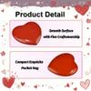 12 PCS Heart Crystal Healing Stones Bulk Set 1 Inch Rose Quartz Amethyst Polished Love Gemstones Spiritual Gifts Exchange for Women Galentines view 3