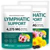 Lymphatic Drainage Supplements, 4275mg Lymph System Support Supplement for Women & Men,21-in-1 Herbal Blend,with Dandelion, Burdock, Echinacea,Rutin, Turmeric,Cleavers & More, 240 Softgels (2) view 1