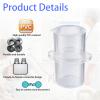 CPAP Hose Coupler Adapter, CPAP Connector Tubing for Connecting Standard 22mm CPAP Tubing, Tubing Adapter for CPAP Machine, 15mm ID x 22mm OD, 2 Packs view 3