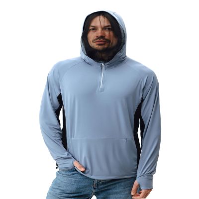 Relexit UPF 50+ Sun Protection Mosquito Jacket for Men, Lightweight Long Sleeve Sun Shirt, UV Bug Mosquito Proof Clothing Blue XL