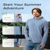 Relexit UPF 50+ Sun Protection Mosquito Jacket for Men, Lightweight Long Sleeve Sun Shirt, UV Bug Mosquito Proof Clothing Blue XL view 4