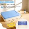 3ml Vial Peptide Storage Case, 70-Slot Hard Shell Peptide & Insulin Vial Holder with Soft Insert & Silicone Lid - Freezer & Refrigerator Safe, Compact for Home & Travel (Case Only) view 2