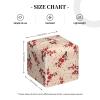 VAFZASC Tissue Box Cover, Square Tissue Box Holder Japanese Cherry Flower Floral Blossom, Modern Decor Facial Napkin Holder Dispenser for Bathroom Vanity Countertop view 4